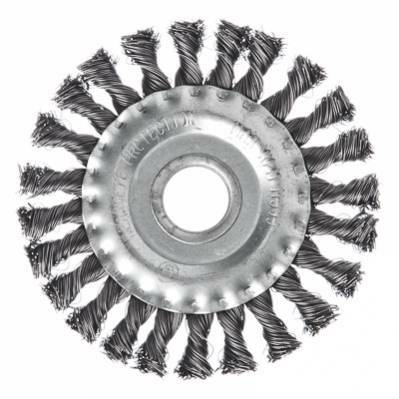 Щетка для шлифмашин 100х22,2мм дисковая крученая проволока S-T  (Кратон)